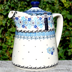 Bunzlau Castle tea pot straight Springtime 2471-2075