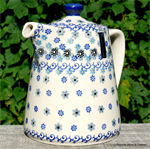 Bunzlau Castle tea pot straight Winter Garden 2471-2084