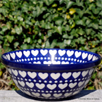 Bunzlau Castle Bowl Blue Valentine ø 28 cm. 1055-0884