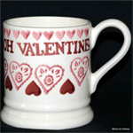 Emma Bridgewater Please Be Mine Oh Valentine ½ pint mug 
