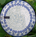 Bunzlau Castle bord, cake dish small 12,3 cm. Blue Fountain 2321-2614