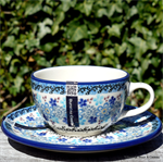 Bunzlau Castle teacup and saucer Springtime 1767-2075