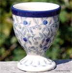 Bunzlau Castle egg cup Blue Olive 1106-2506