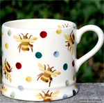 Emma Bridgewater small, baby mug Bumblebee & Small Polka Dot