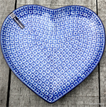 Bunzlau Castle bord hartvorm Blue Diamond 1925-2253