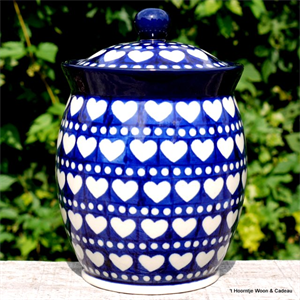 Bunzlau Castle jar Blue Valentine 1104-0375E