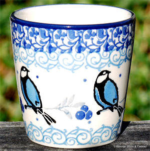 Bunzlau Castle espresso mug 100 ml. Blue Bird 2563-2268