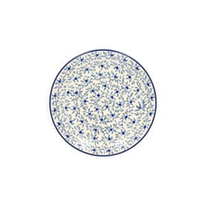 Bunzlau Castle plate flat 20 cm. Blue Olive 2455-2506