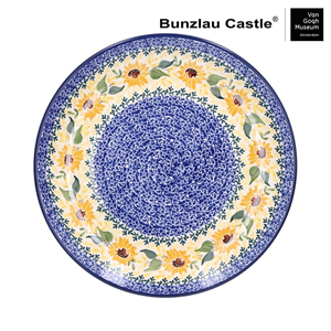 Bunzlau Castle bord 25,5 cm. Sunflower 1257-2925