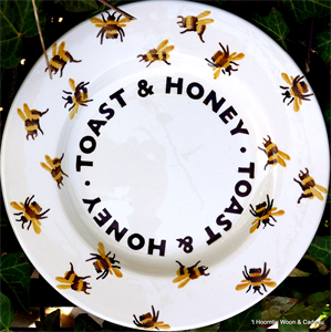 ontbijtbord. 8½ plate, Bumblebee Honey