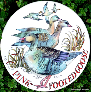 ontbijtbord. 8½ plate, Pink Footed Goos