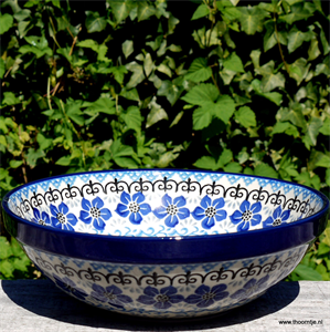 Bunzlau Castle Cereal bowl large Blue Violets